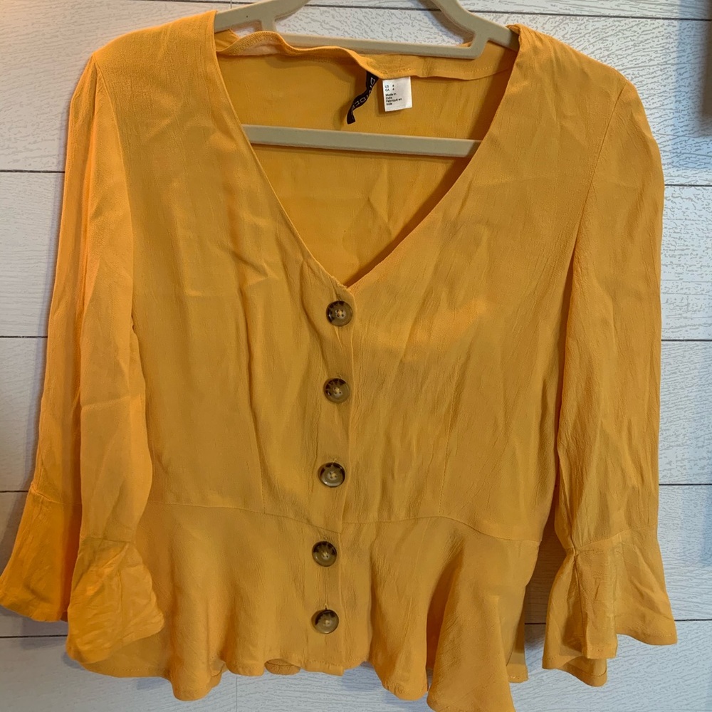Divided by H&M yellow blouse